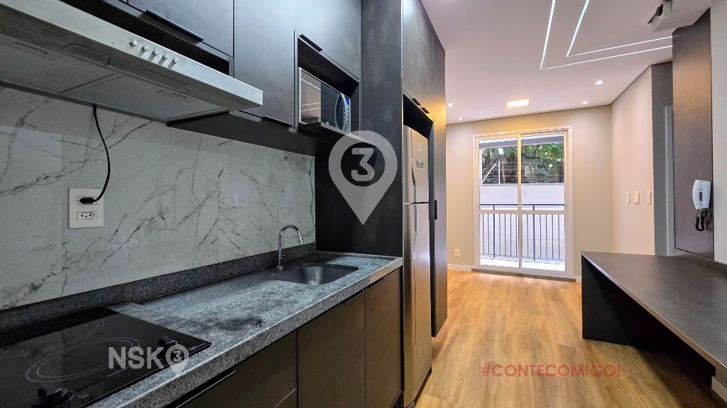 Apartamento com 1 Quarto para Locação, 33 m² por R$ 2.750,00