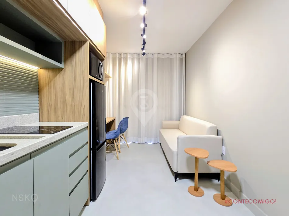 Apartamento com 1 Quarto para Locação, 27 m² por R$ 4.250,00