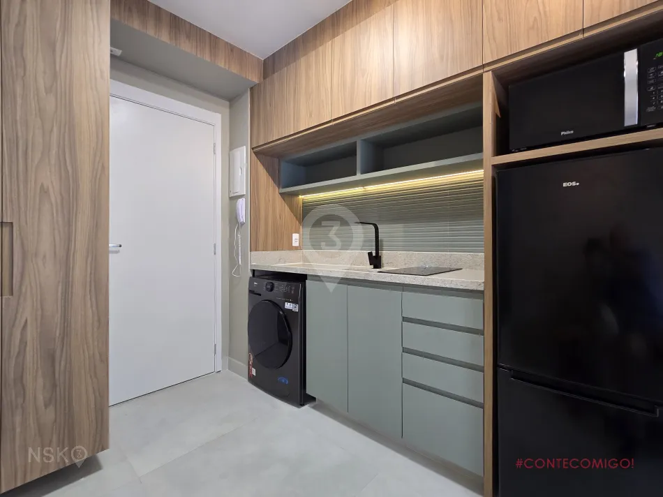 Apartamento com 1 Quarto para Locação, 27 m² por R$ 4.300,00